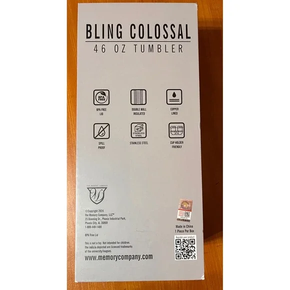 Penn State Nittany Lions Bling Colossal 46 oz Tumbler Rhinestone Travel Cup - Picture 2 of 3